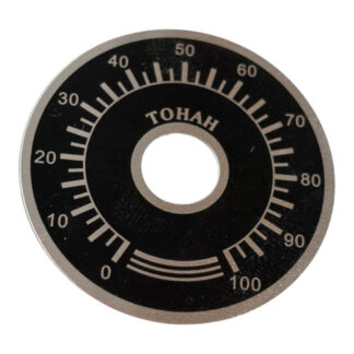Escala Placa Frontal Dial 41 mm Para Potenciometro O Reostato